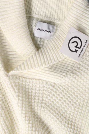 Ανδρικό πουλόβερ Jack & Jones, Μέγεθος L, Χρώμα Λευκό, Τιμή 35,05 €