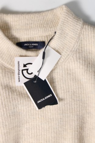 Ανδρικό πουλόβερ Jack & Jones, Μέγεθος L, Χρώμα  Μπέζ, Τιμή 9,81 €