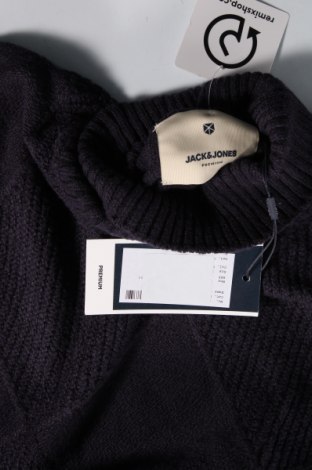 Мъжки пуловер Jack & Jones PREMIUM, Размер L, Цвят Син, Цена 18,36 лв.