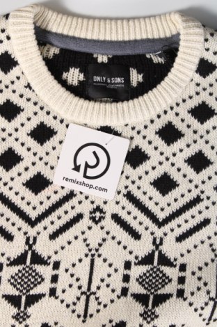 Ανδρικό πουλόβερ Only & Sons, Μέγεθος XXL, Χρώμα Εκρού, Τιμή 11,62 €