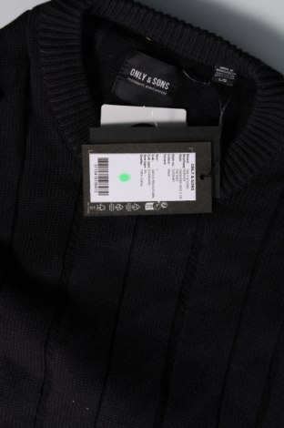 Pánsky sveter  Only & Sons, Veľkosť L, Farba Čierna, Cena  7,82 €