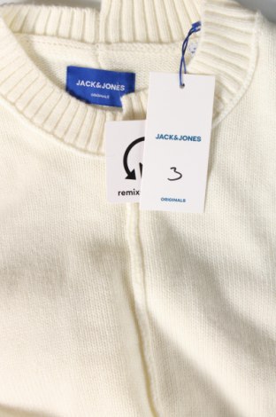 Ανδρικό πουλόβερ Originals By Jack & Jones, Μέγεθος L, Χρώμα Λευκό, Τιμή 7,36 €