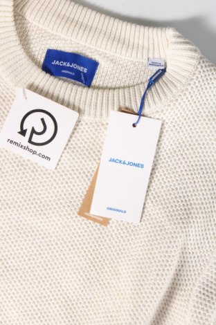 Ανδρικό πουλόβερ Originals By Jack & Jones, Μέγεθος L, Χρώμα Λευκό, Τιμή 7,01 €