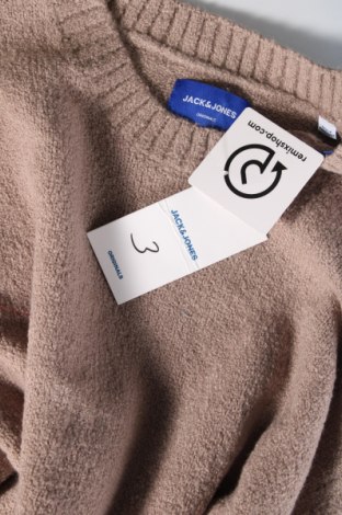 Ανδρικό πουλόβερ Originals By Jack & Jones, Μέγεθος L, Χρώμα  Μπέζ, Τιμή 7,01 €