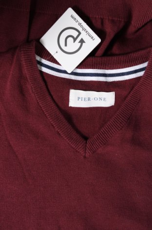 Ανδρικό πουλόβερ Pier One, Μέγεθος M, Χρώμα Κόκκινο, Τιμή 9,48 €