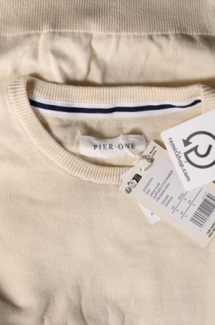 Ανδρικό πουλόβερ Pier One, Μέγεθος S, Χρώμα  Μπέζ, Τιμή 11,14 €