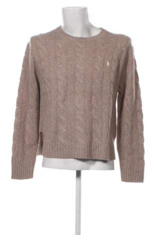 Męski sweter Polo By Ralph Lauren, Rozmiar XL, Kolor Beżowy, Cena 727,67 zł