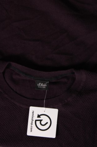 Męski sweter S.Oliver Black Label, Rozmiar S, Kolor Fioletowy, Cena 351,84 zł
