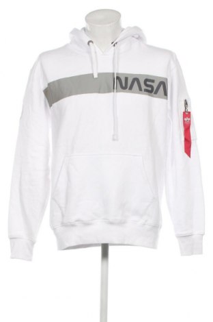 Herren Sweatshirt Alpha Industries, Größe L, Farbe Weiß, Preis 60,31 €