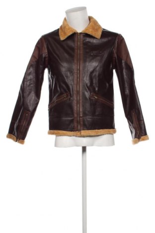 Pánska kožená bunda , Veľkosť M, Farba Hnedá, Cena  22,22 €