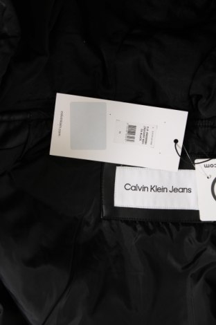 Herren Lederjacke Calvin Klein Jeans, Größe M, Farbe Schwarz, Preis € 72,47