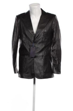 Ανδρικό δερμάτινο μπουφάν Giorgio Di Mare, Μέγεθος S, Χρώμα Μαύρο, Τιμή 233,46 €