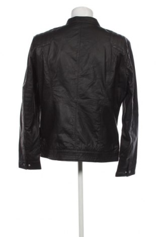 Ανδρικό δερμάτινο μπουφάν Isaco & Kawa, Μέγεθος XL, Χρώμα Μαύρο, Τιμή 133,00 €
