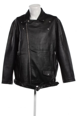 Ανδρικό δερμάτινο μπουφάν Jack & Jones, Μέγεθος XL, Χρώμα Μαύρο, Τιμή 48,97 €