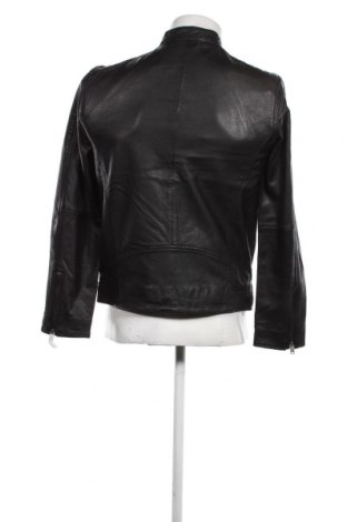 Ανδρικό δερμάτινο μπουφάν Selected Homme, Μέγεθος S, Χρώμα Μαύρο, Τιμή 171,00 €