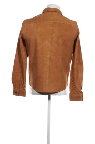 Ανδρικό δερμάτινο μπουφάν Selected Homme, Μέγεθος M, Χρώμα  Μπέζ, Τιμή 176,29 €