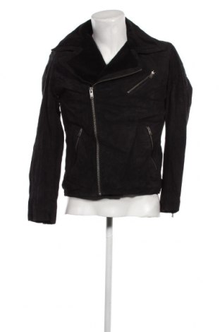 Ανδρικό δερμάτινο μπουφάν Selected Homme, Μέγεθος M, Χρώμα Μαύρο, Τιμή 156,90 €