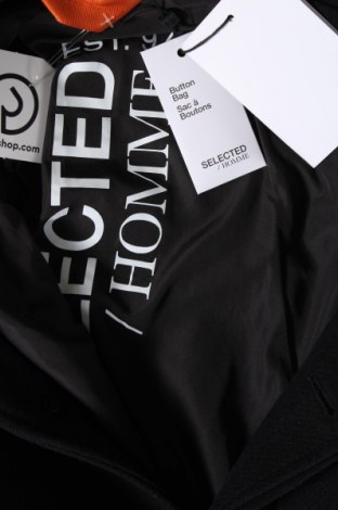 Ανδρικά παλτό Selected Homme, Μέγεθος XL, Χρώμα Μαύρο, Τιμή 25,36 €