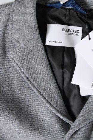 Palton de bărbați Selected Homme, Mărime S, Culoare Gri, Preț 178,03 Lei