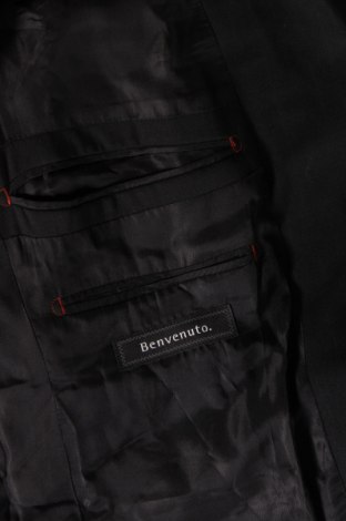 Ανδρικό σακάκι Benvenuto, Μέγεθος M, Χρώμα Μαύρο, Τιμή 107,64 €