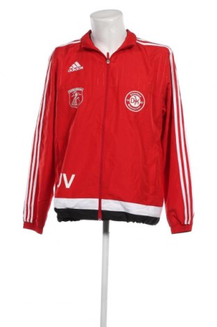 Ανδρική αθλητική ζακέτα Adidas, Μέγεθος L, Χρώμα Κόκκινο, Τιμή 39,84 €