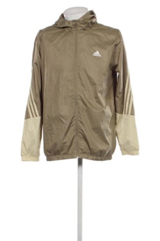Ανδρικό μπουφάν Adidas, Μέγεθος L, Χρώμα Πράσινο, Τιμή 32,16 €