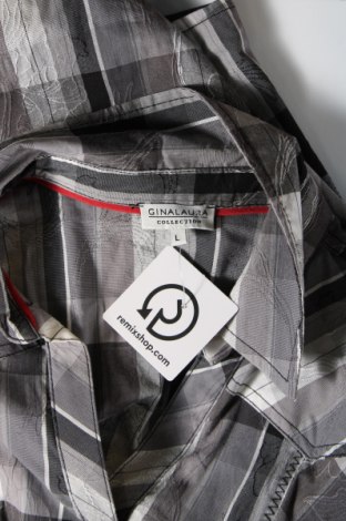 Γυναικείο πουκάμισο Gina Laura, Μέγεθος L, Χρώμα Γκρί, Τιμή 14,85 €