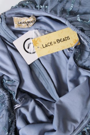 Рокля Lace & Beads, Размер S, Цвят Син, Цена 79,20 лв.