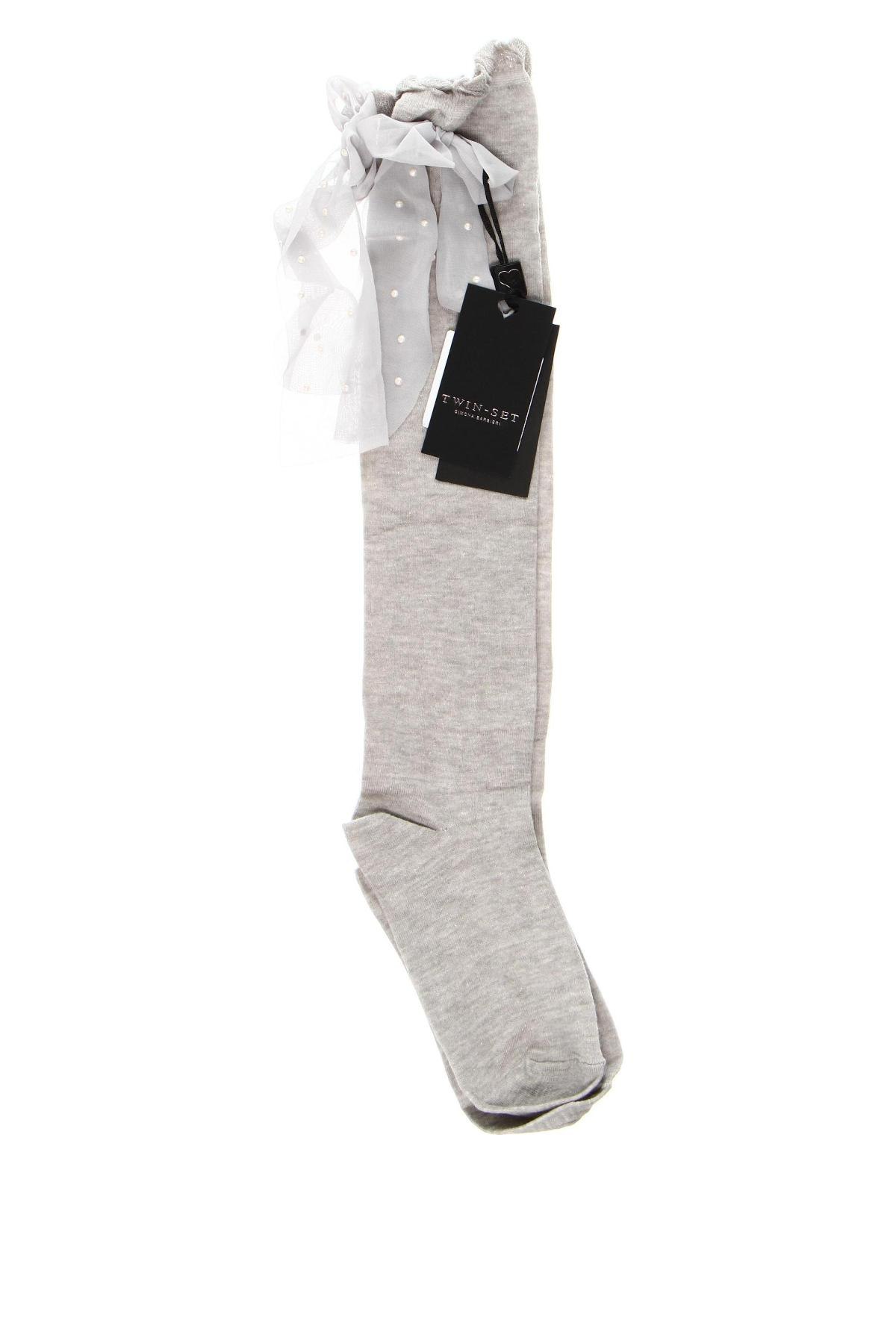 Чорапи TWINSET, Размер S, Цвят Сив, Цена 46,61 лв.