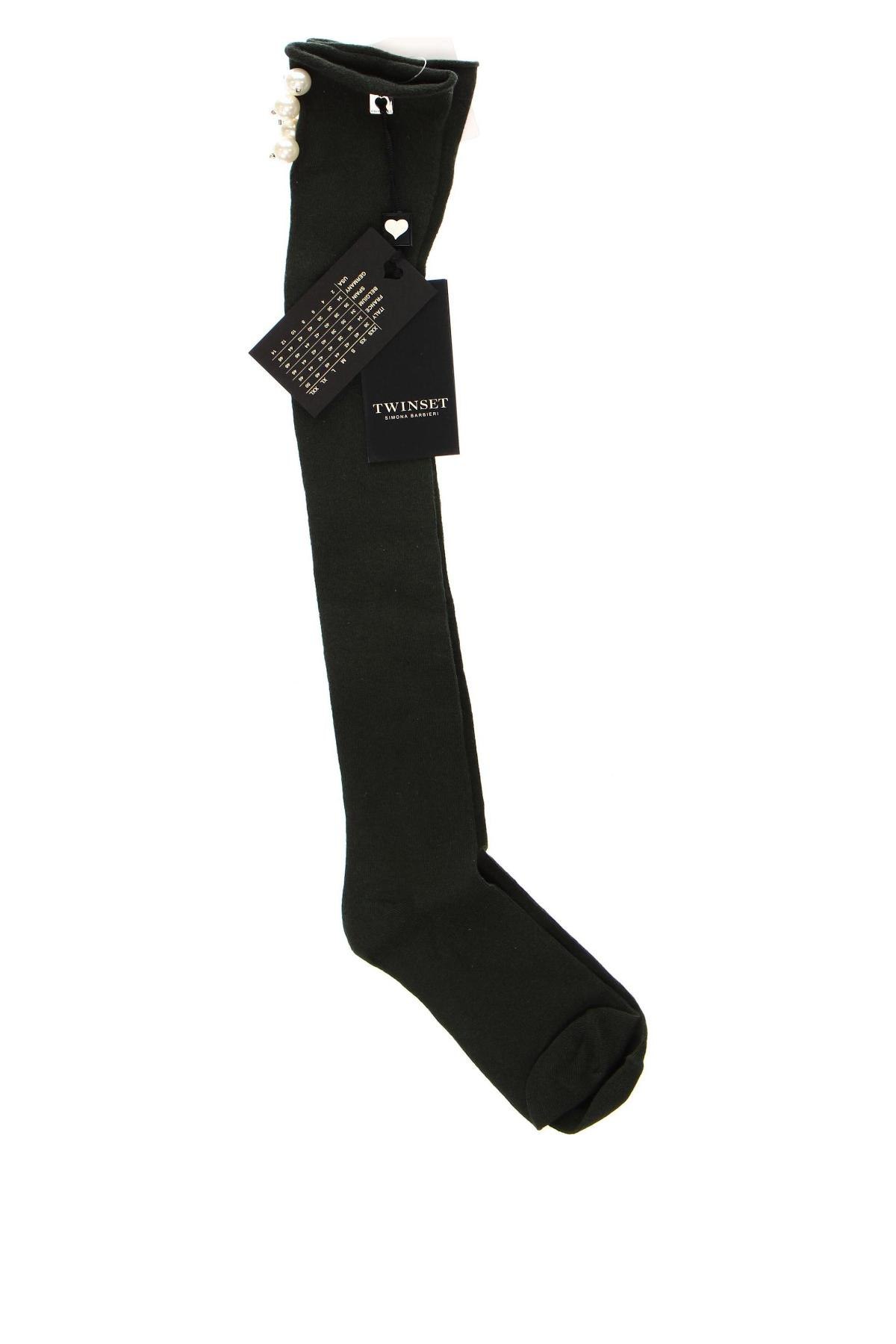 Κάλτσες TWINSET, Μέγεθος S, Χρώμα Πράσινο, Τιμή 23,12 €