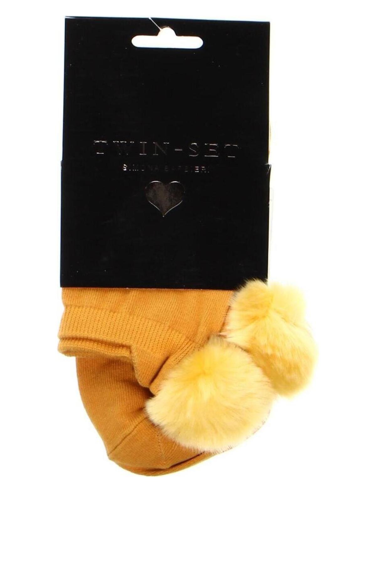 Κάλτσες TWINSET, Μέγεθος L, Χρώμα Κίτρινο, Τιμή 13,68 €