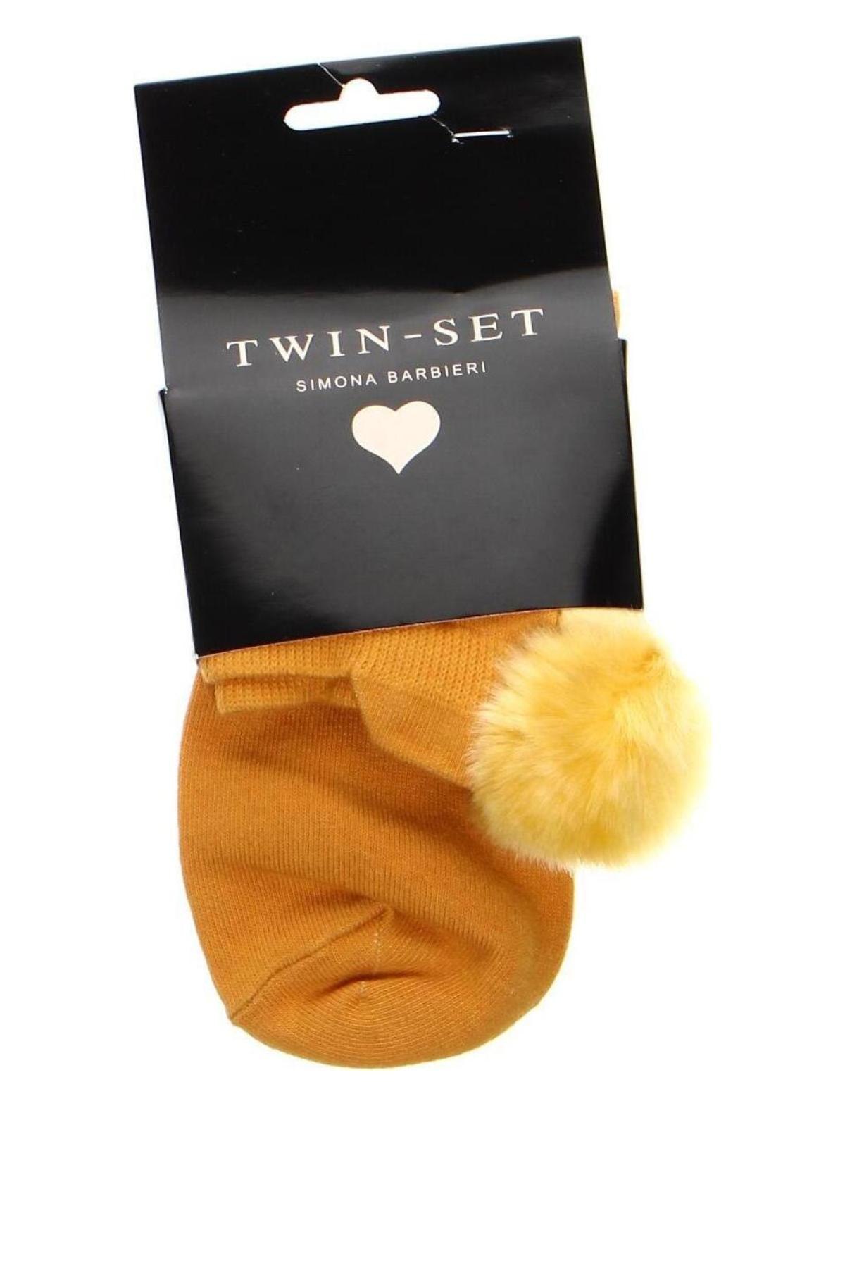 Κάλτσες TWINSET, Μέγεθος S, Χρώμα Κίτρινο, Τιμή 13,68 €