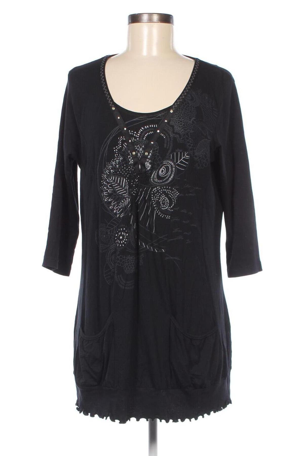 Γυναικεία μπλούζα Bagoraz, Μέγεθος XL, Χρώμα Μαύρο, Τιμή 15,46 €