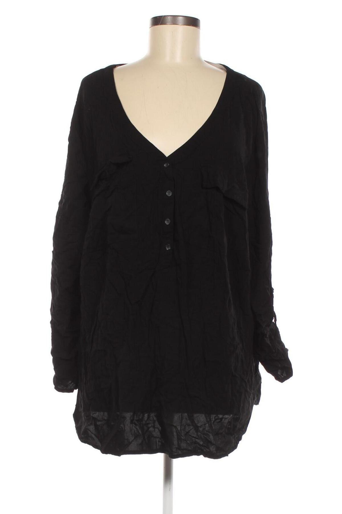 Γυναικεία μπλούζα Bpc Bonprix Collection, Μέγεθος 4XL, Χρώμα Μαύρο, Τιμή 11,75 €