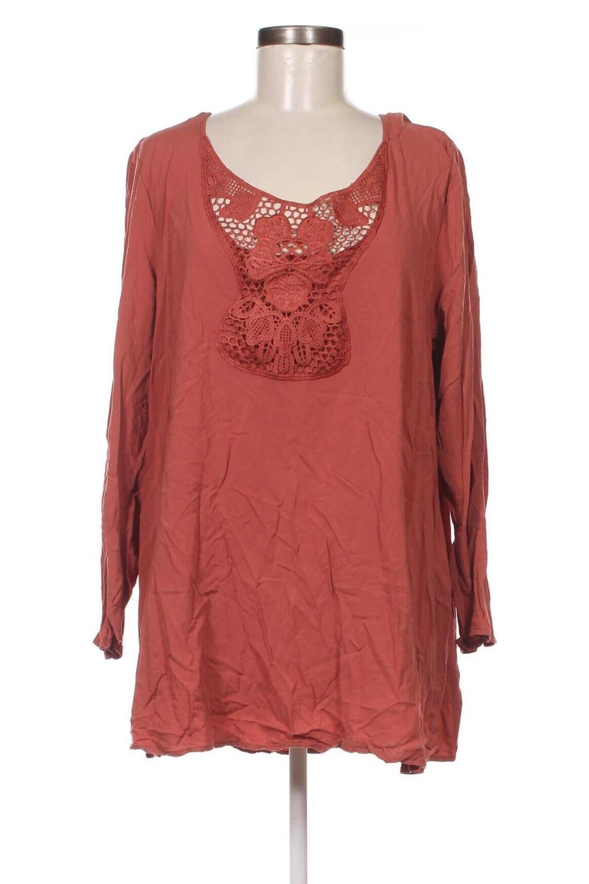 Дамска блуза Bpc Bonprix Collection, Размер XXL, Цвят Кафяв, Цена 17,86 лв.