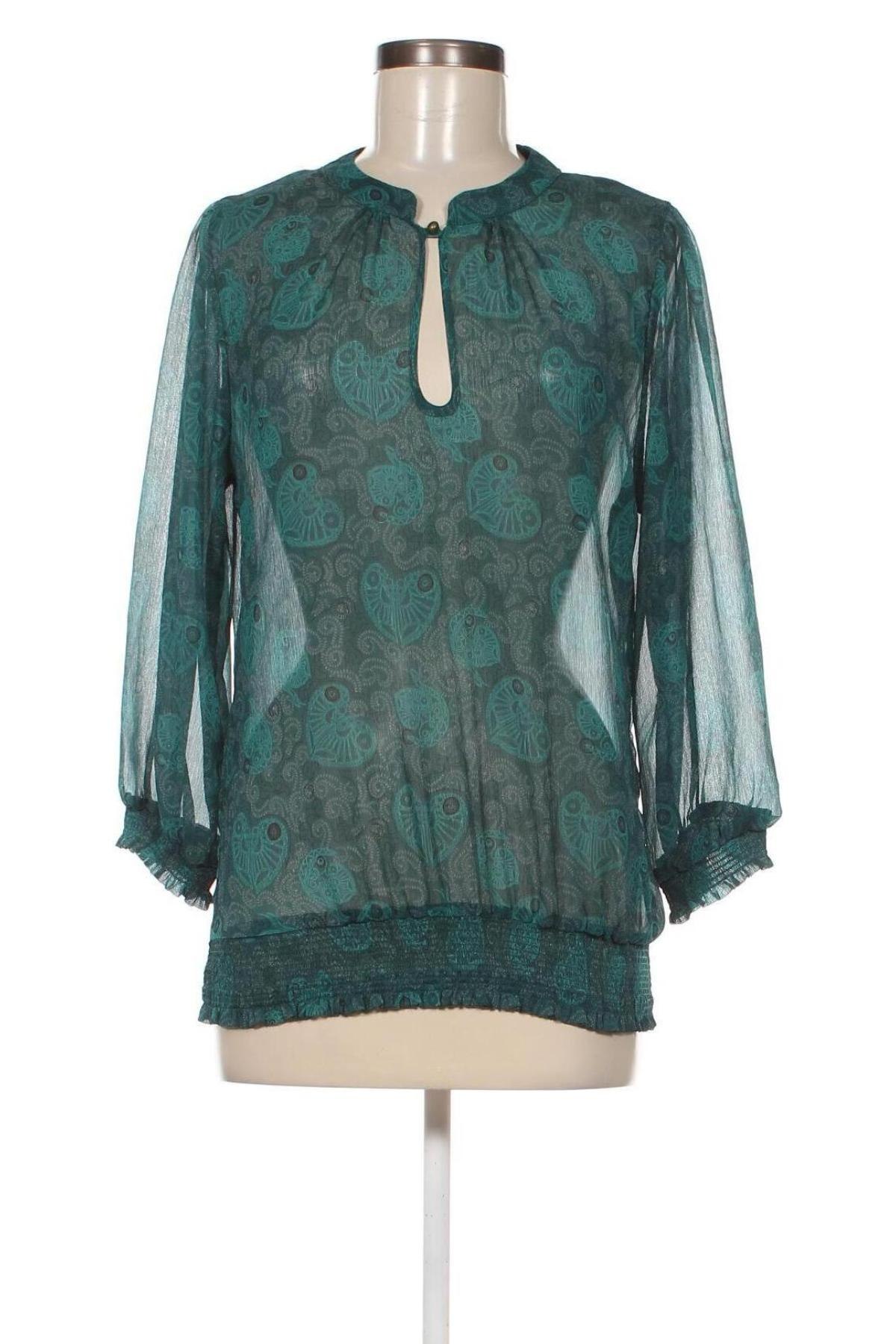 Γυναικεία μπλούζα Colours, Μέγεθος L, Χρώμα Πράσινο, Τιμή 11,75 €