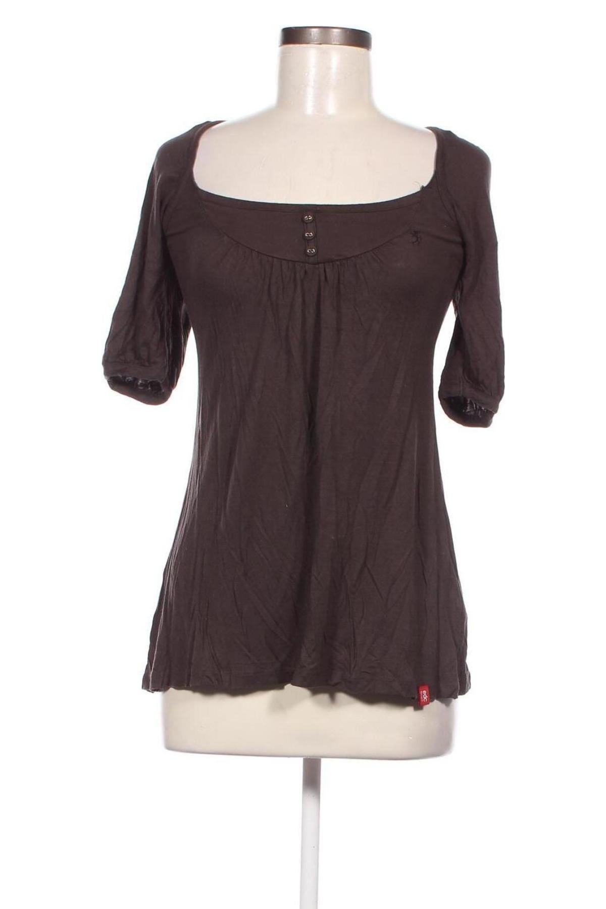 Дамска блуза Edc By Esprit, Размер S, Цвят Кафяв, Цена 15,00 лв.