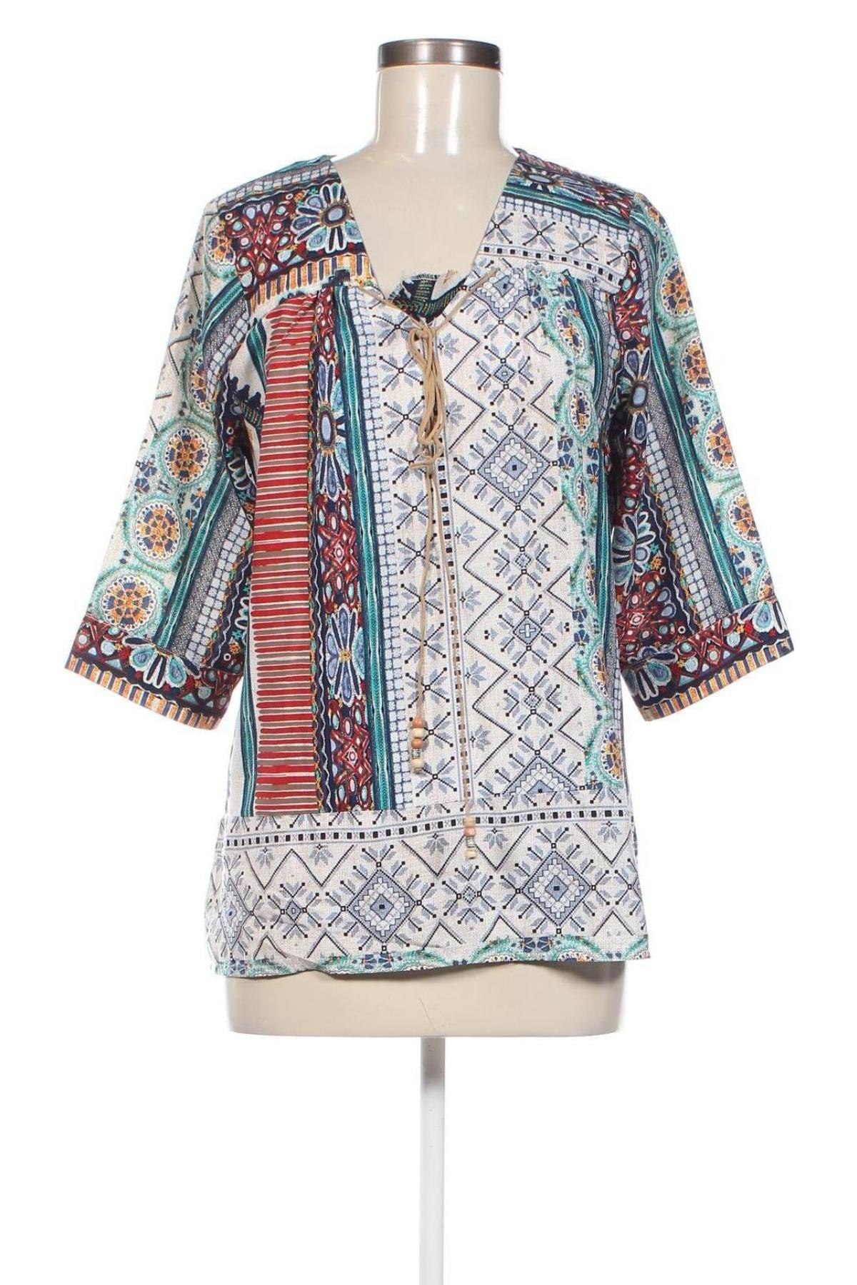 Дамска блуза Ema Blue's, Размер M, Цвят Многоцветен, Цена 5,28 лв.