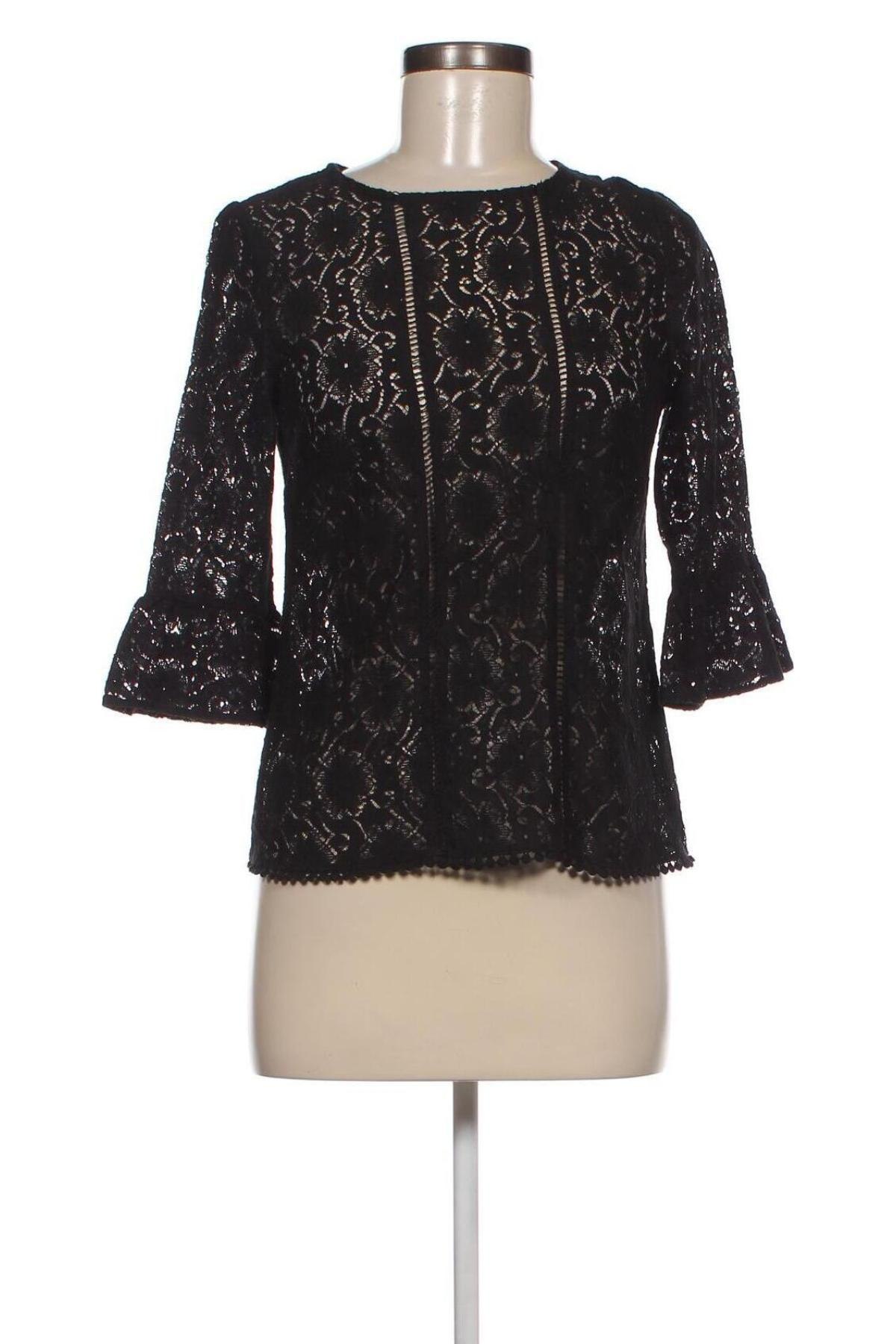 Дамска блуза F&F, Размер S, Цвят Черен, Цена 5,70 лв.