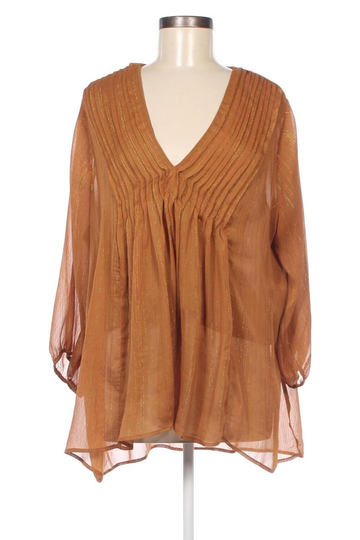 Дамска блуза Fiorella Rubino, Размер M, Цвят Кафяв, Цена 16,24 лв.
