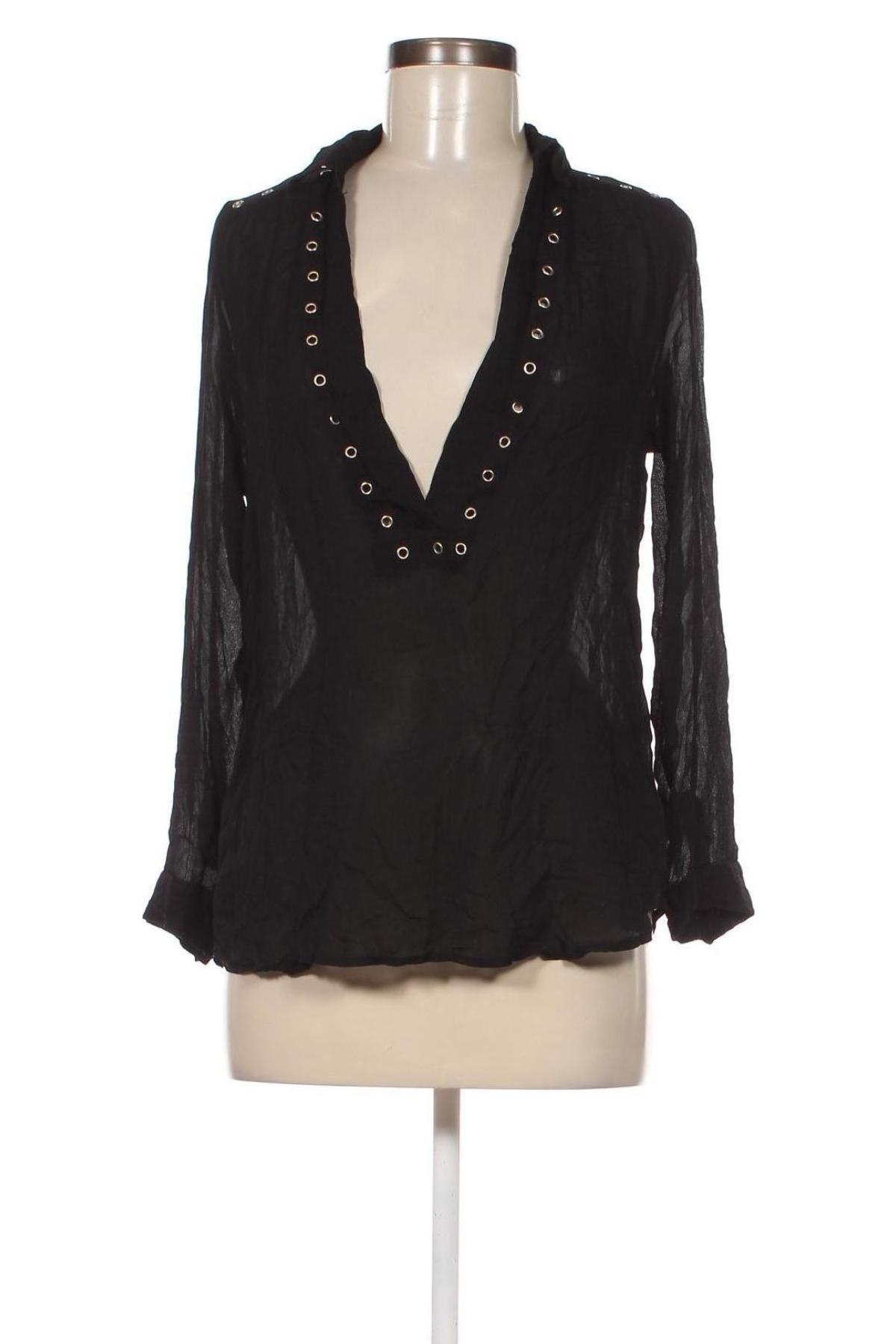 Γυναικεία μπλούζα Gina Tricot, Μέγεθος S, Χρώμα Μαύρο, Τιμή 2,68 €