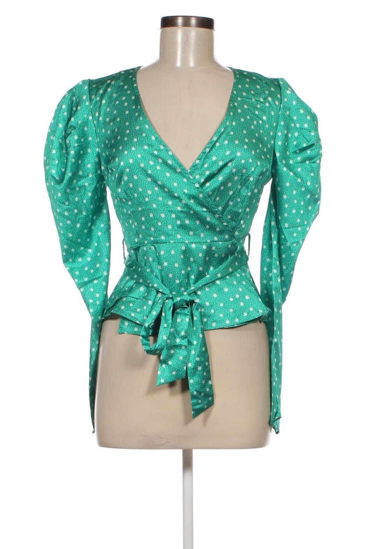 Γυναικεία μπλούζα Glamorous, Μέγεθος XS, Χρώμα Πράσινο, Τιμή 14,85 €