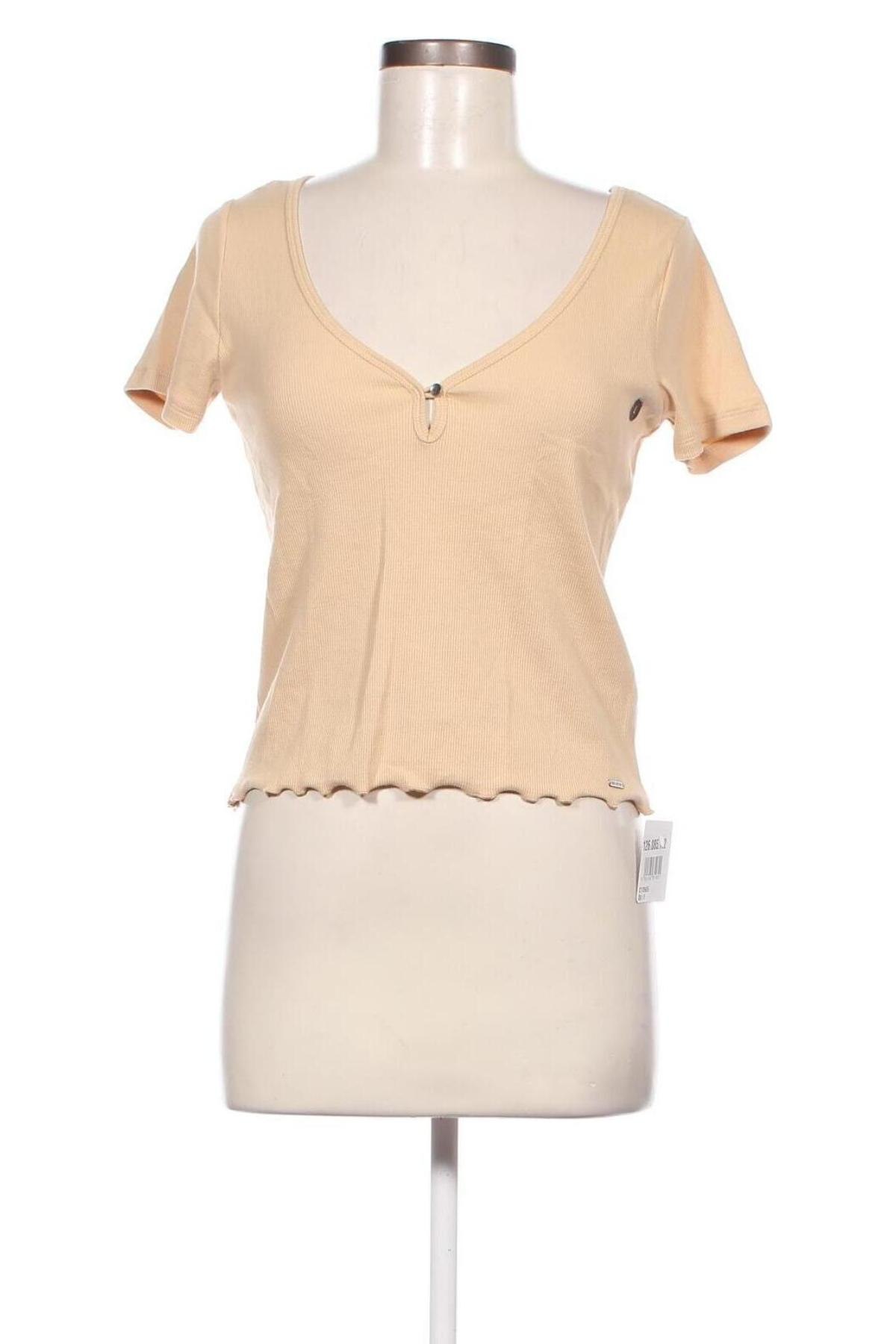 Damen Shirt Hollister, Größe L, Farbe Beige, Preis 5,57 €