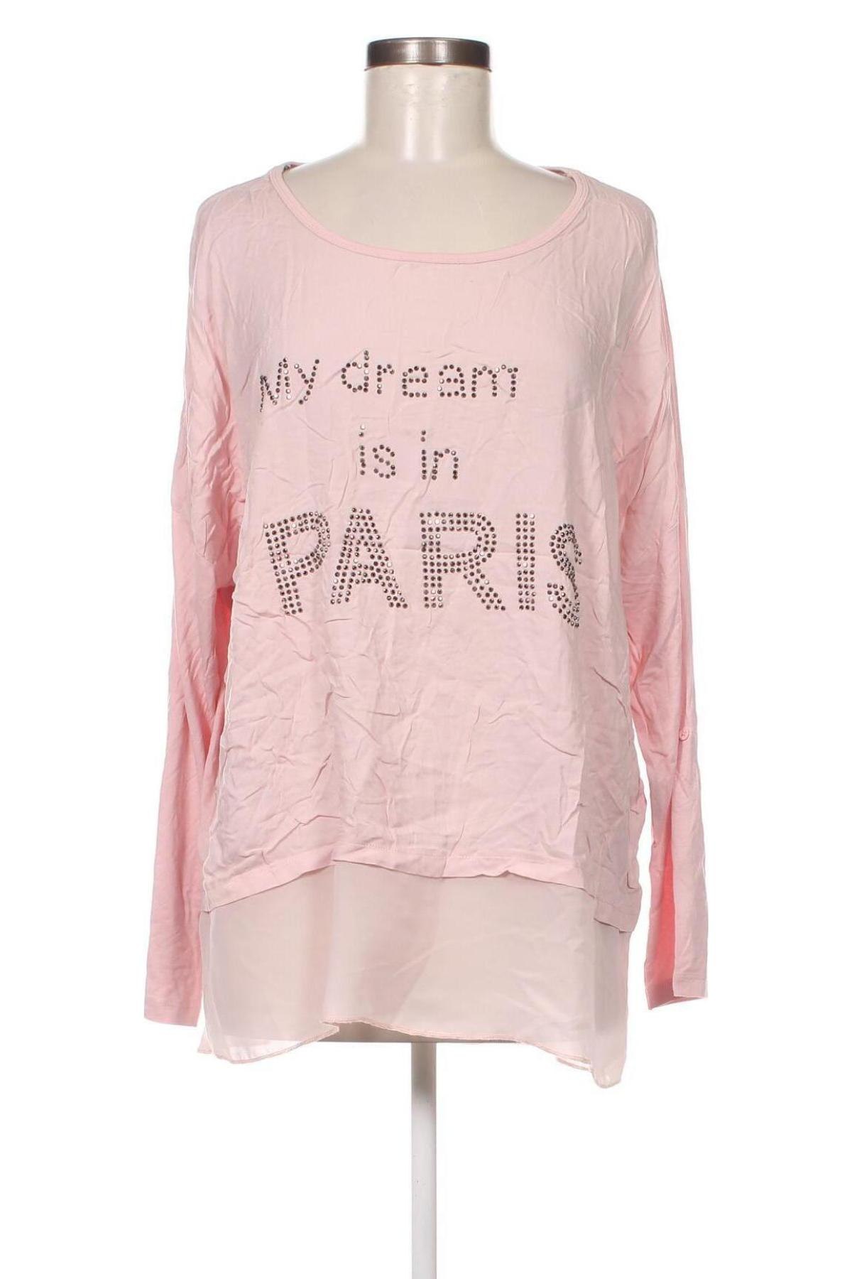 Дамска блуза Laura Torelli, Размер M, Цвят Розов, Цена 3,99 лв.