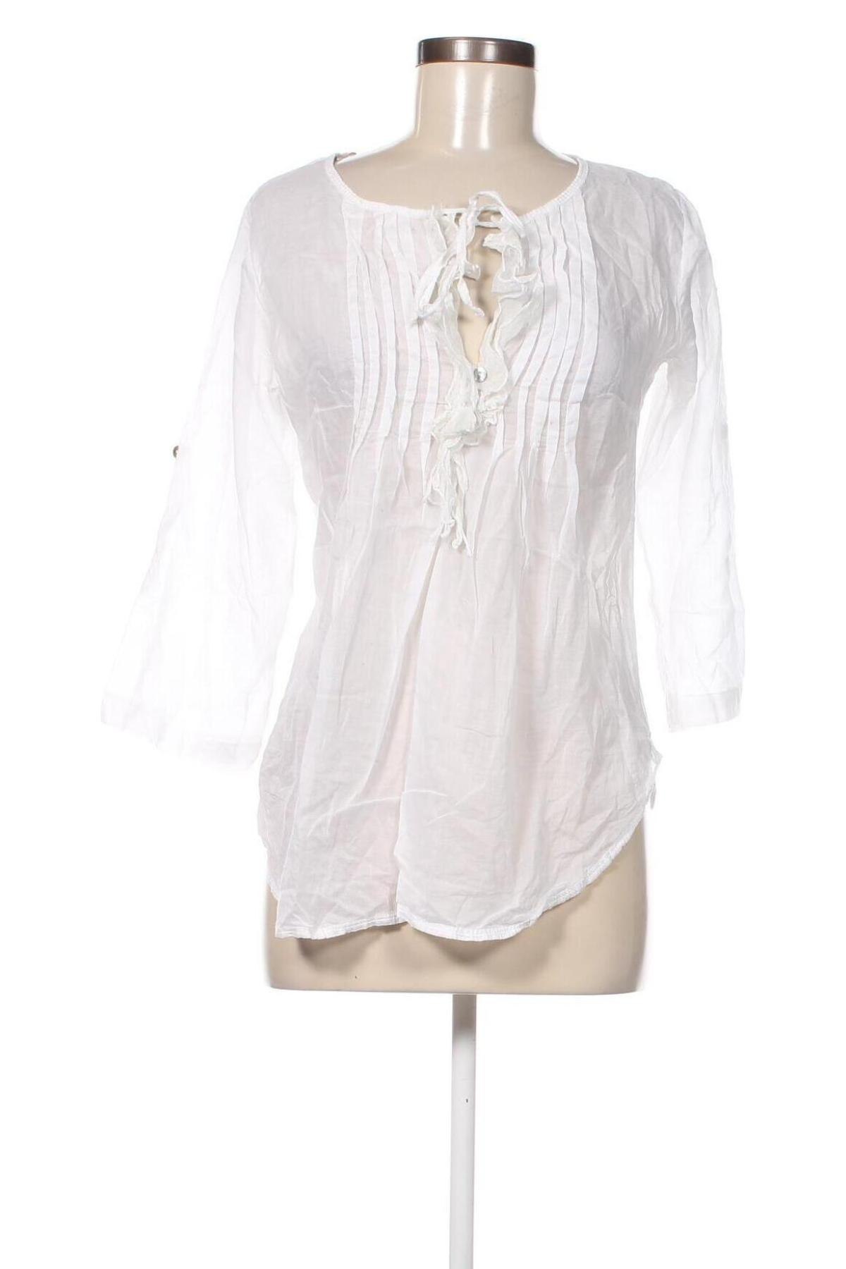 Дамска блуза Made In Italy, Размер M, Цвят Бял, Цена 9,31 лв.