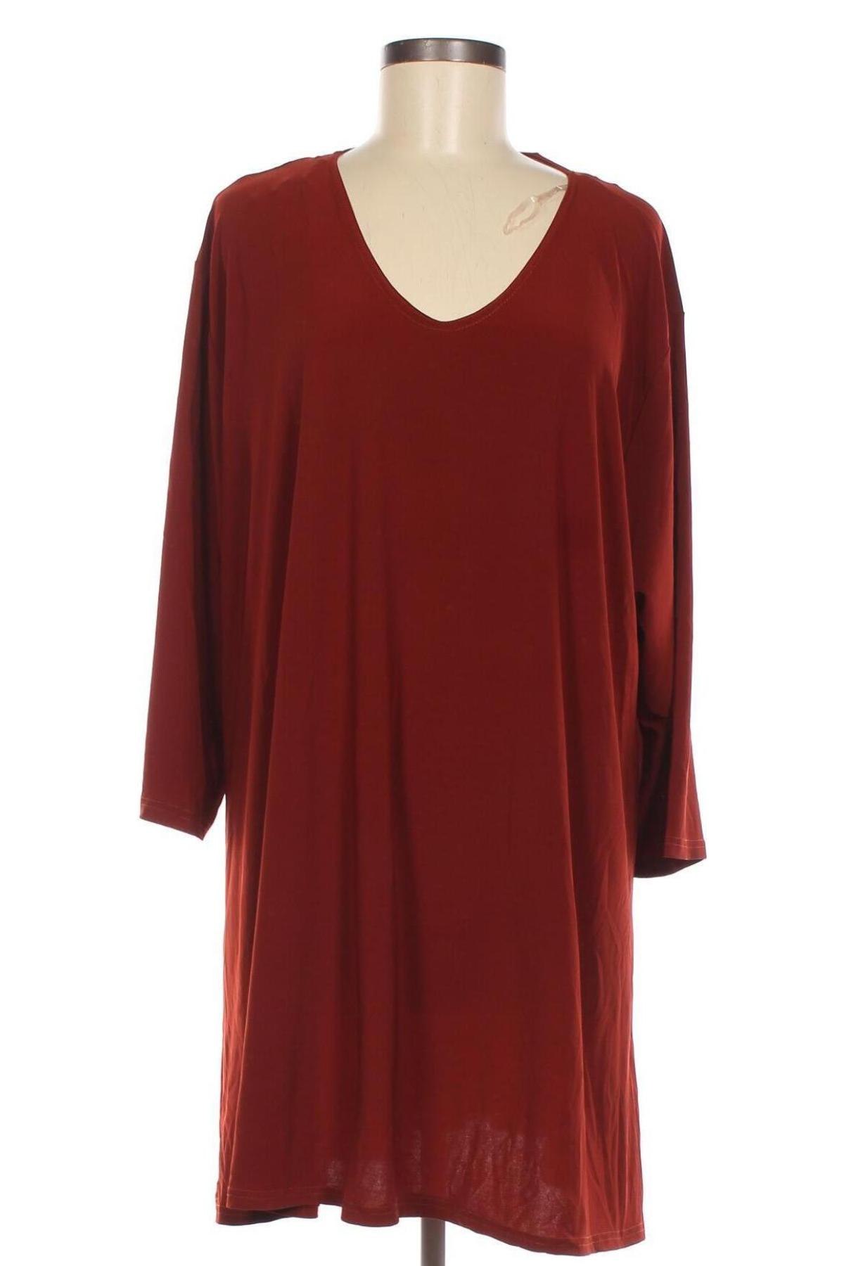 Дамска блуза Magna, Размер 4XL, Цвят Кафяв, Цена 17,48 лв.