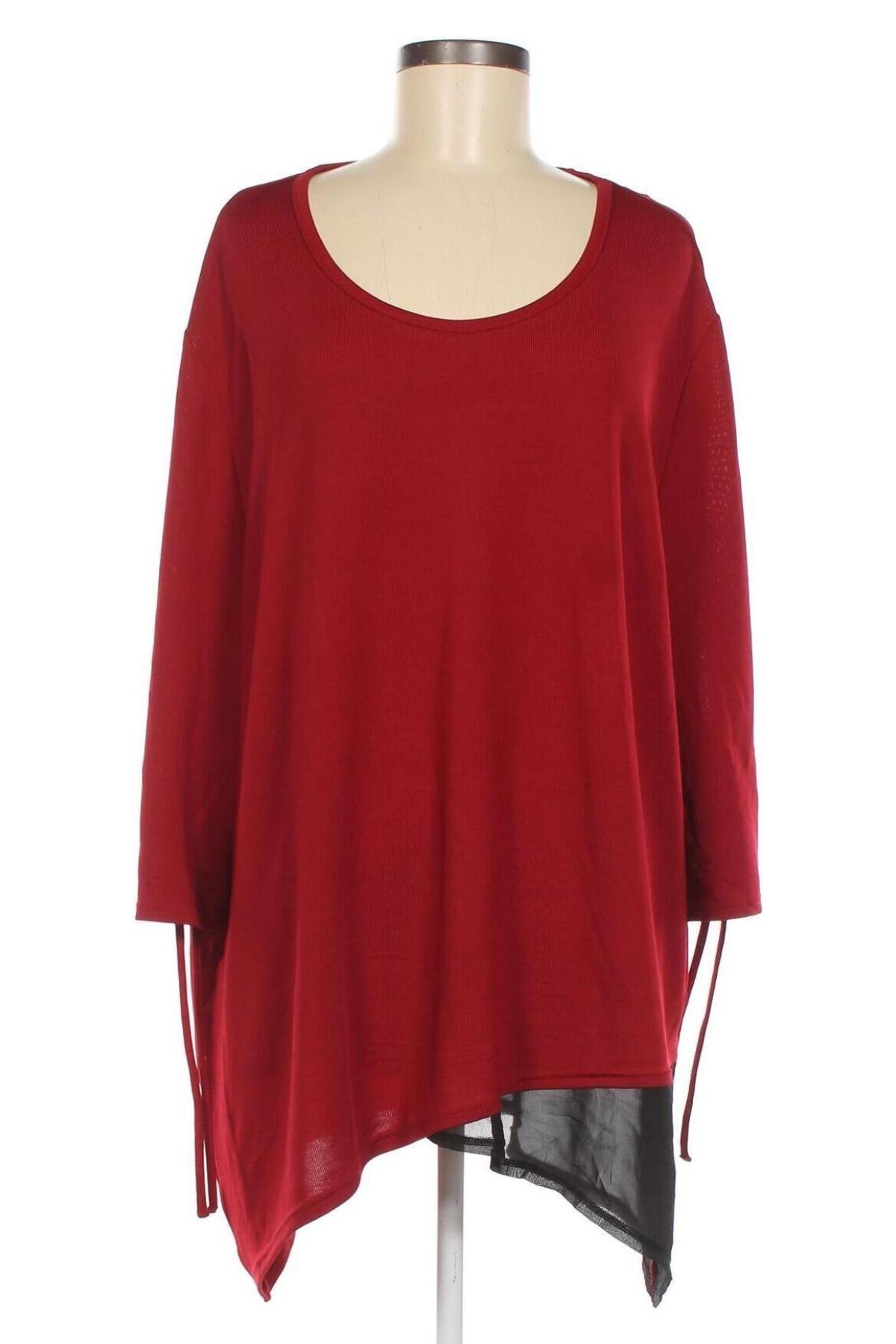 Γυναικεία μπλούζα Mia Moda, Μέγεθος 4XL, Χρώμα Κόκκινο, Τιμή 14,85 €