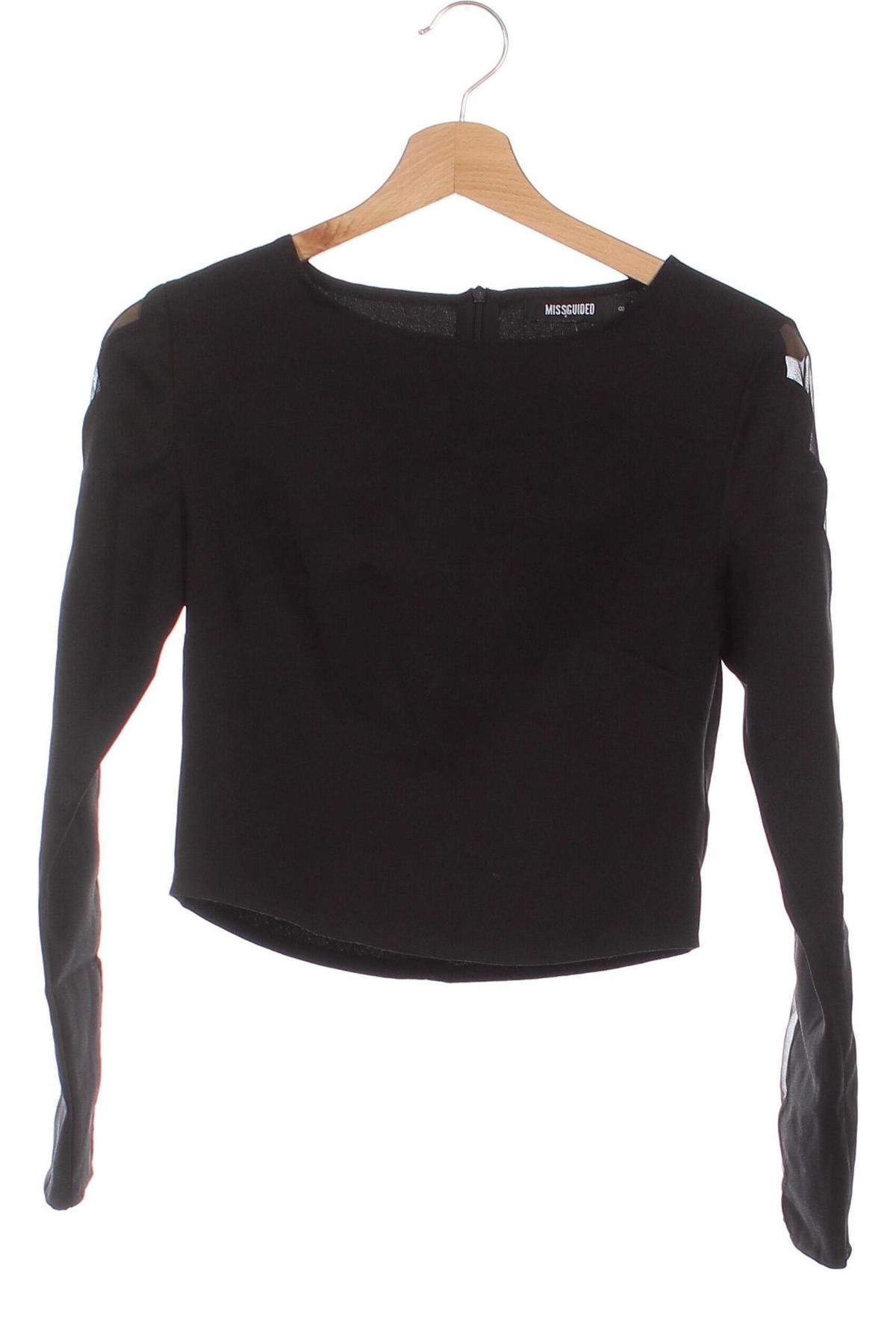 Γυναικεία μπλούζα Missguided, Μέγεθος S, Χρώμα Μαύρο, Τιμή 3,01 €