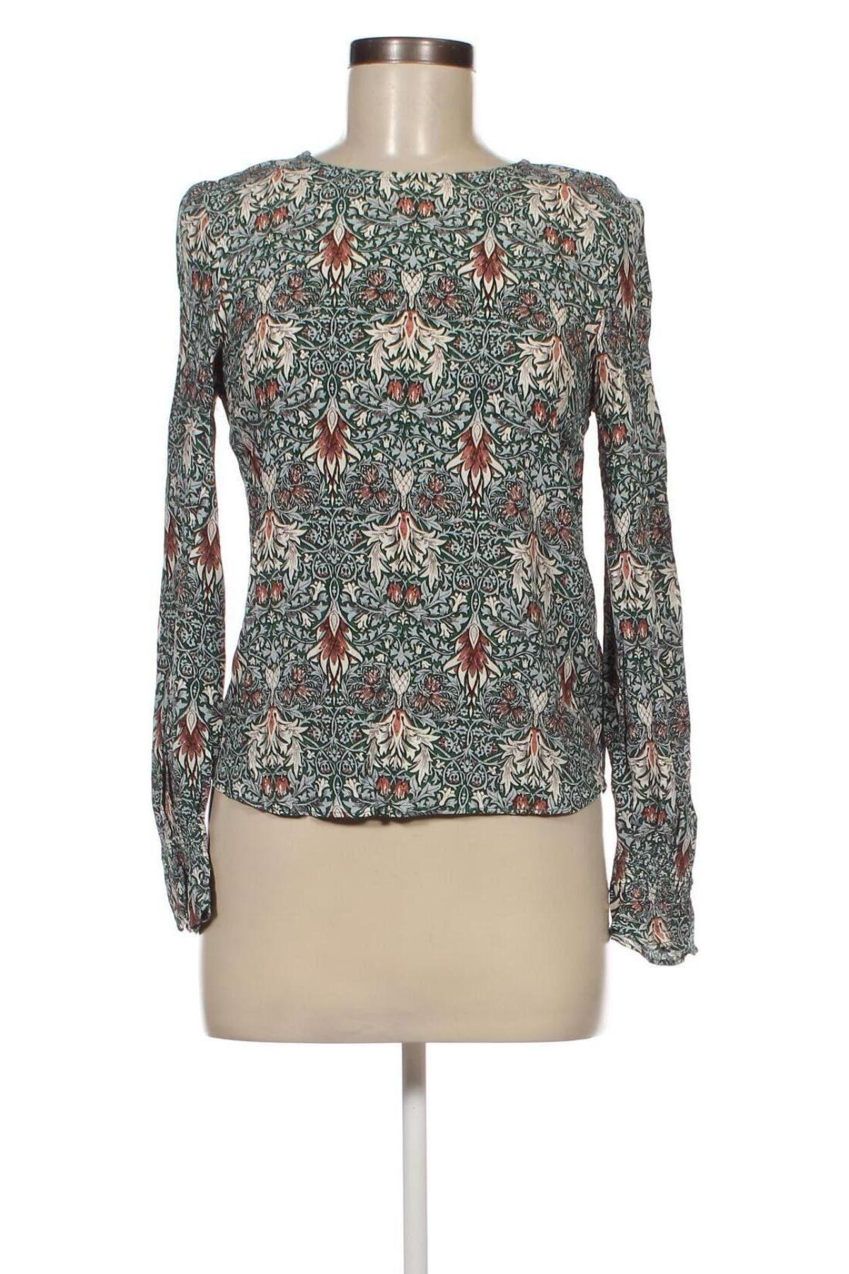 Дамска блуза Morris & Co x H&M, Размер XS, Цвят Многоцветен, Цена 5,32 лв.