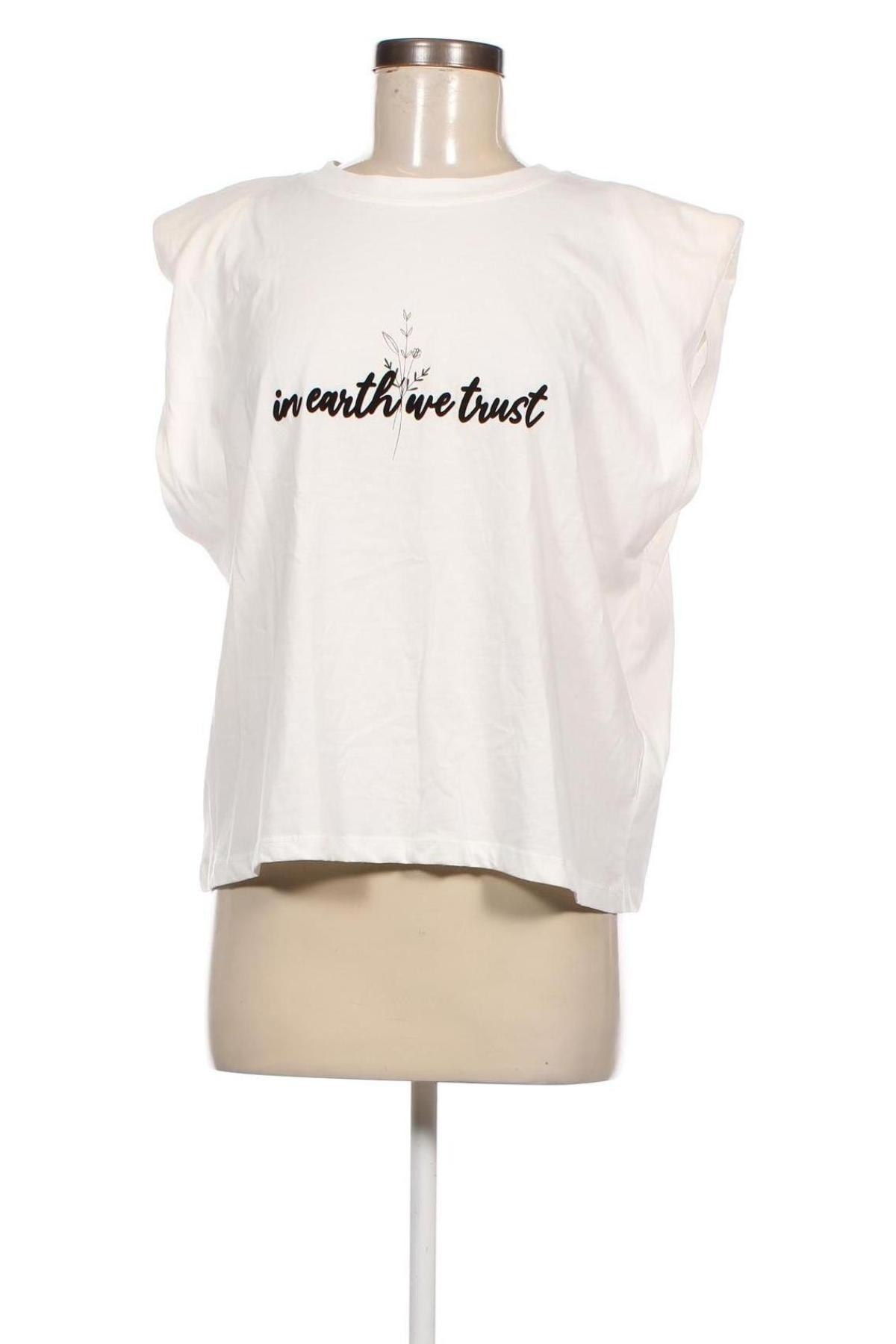 Дамска блуза Naf Naf, Размер XL, Цвят Бял, Цена 72,00 лв.